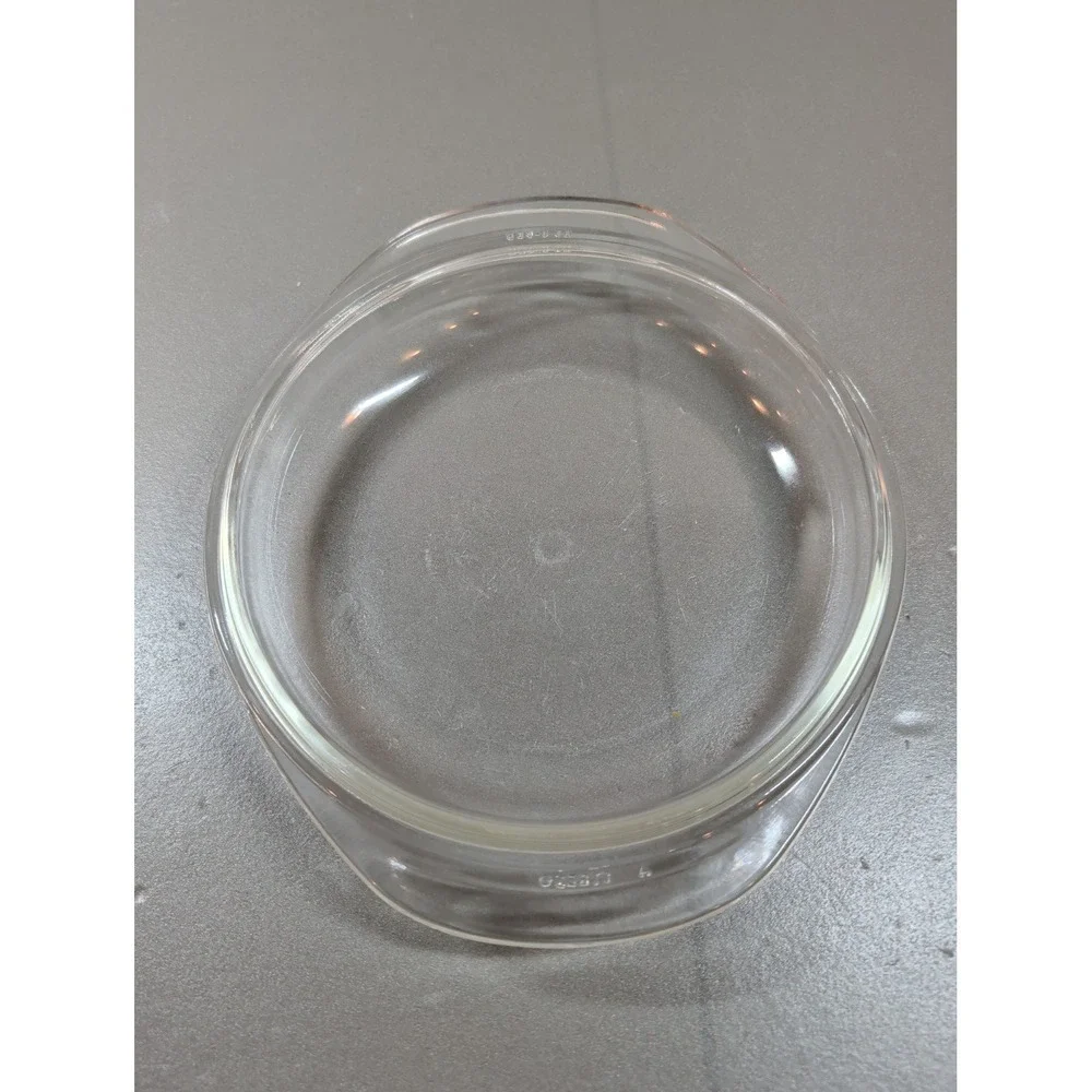 Pyrex 684-C-1.5 Vintage Clear Glass 1.5 QT Round Casserole Dish with Lid USA